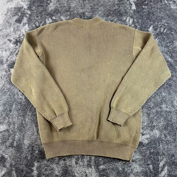 SOLD Vtg LL Bean Fisherman Heavy Knitted Sweater Half Button Pullover Men's XL - Picture 7 of 10